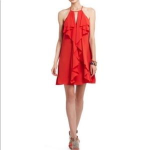 BCBGMaxAzria Red Halter Dress